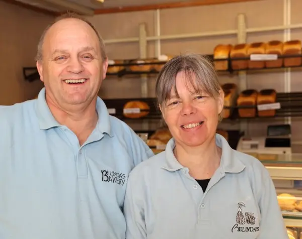 Peter and Ruth Ellis, founders of Belinda's Bakery