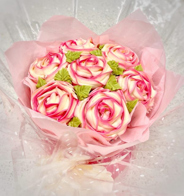 Rose Rosettes Cupcake Bouquet