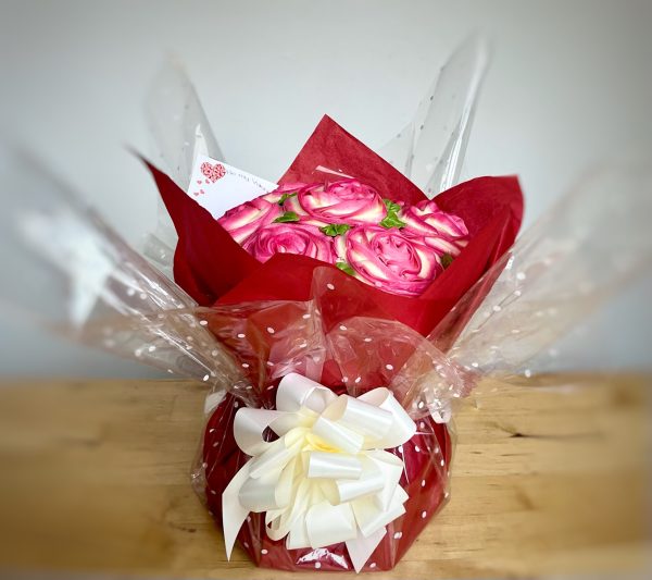 Rose Rosettes Cupcake Bouquet - Image 3