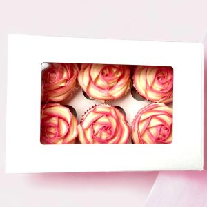 Rose Rosettes Cupcake (box of 6)