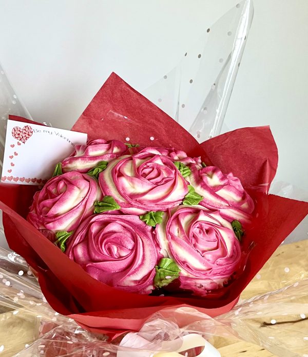 Rose Rosettes Cupcake Bouquet - Image 4